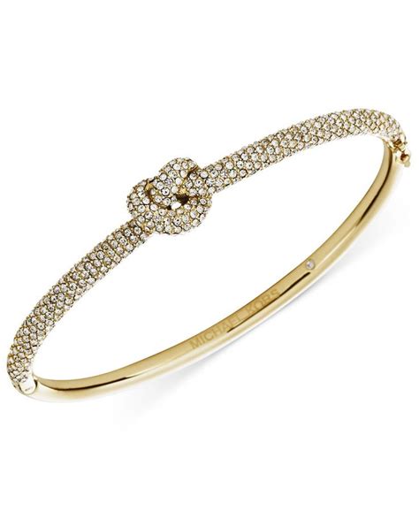 michael kors clear knot bangle bracelet|Michael Kors bracelet with diamonds.